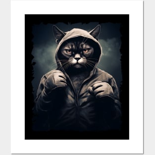 Boxer Cat - Cat Boxing Posters and Art